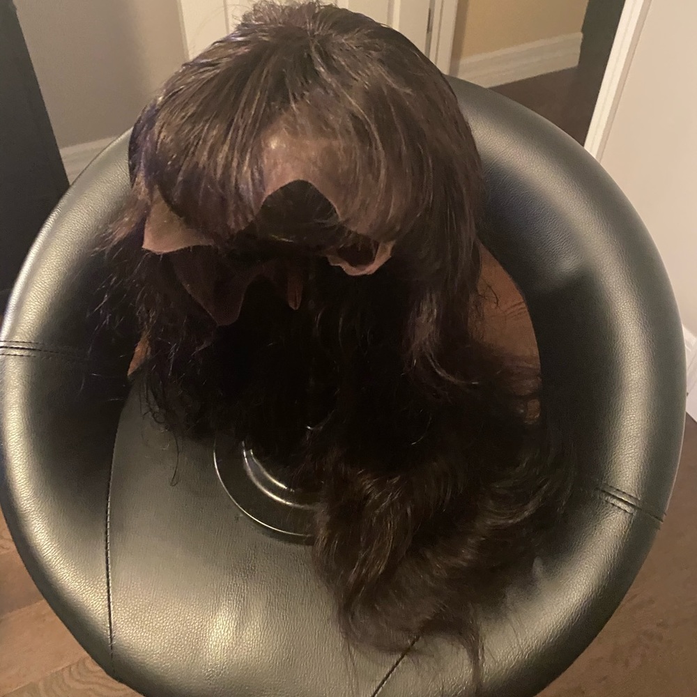 Human hair with bangs
